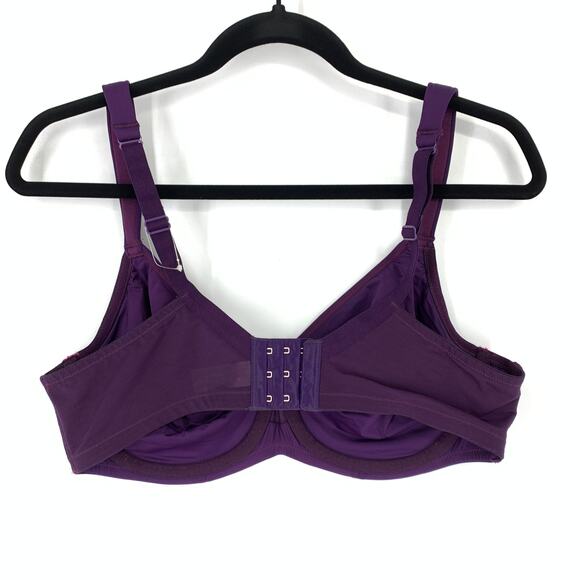 Cacique Bra Women's 38C Lightweight T-Shirt Adjustable Straps Purple *SAMPLE - Picture 2 of 5